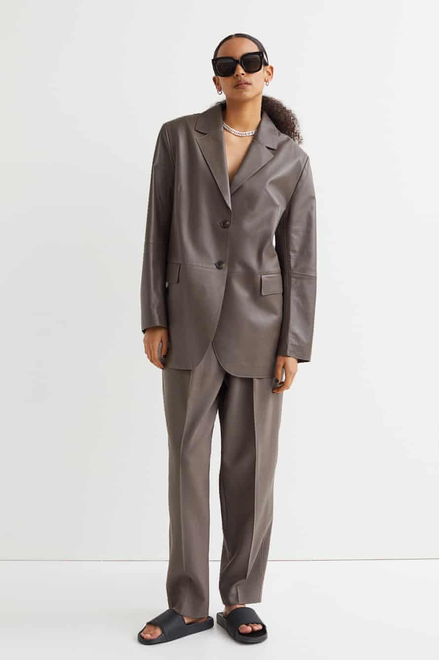 Blaze of glory: Be a cut above the rest in an oversized blazer | Fashion 5 Leather jacket £229.99, leather trousers £199.99 from H&M (3)