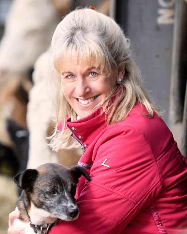 Minette Batters on her farm near Salisbury, Wiltshire.