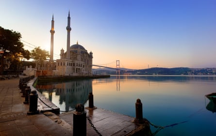 Minarets and mosque, Istanbul.