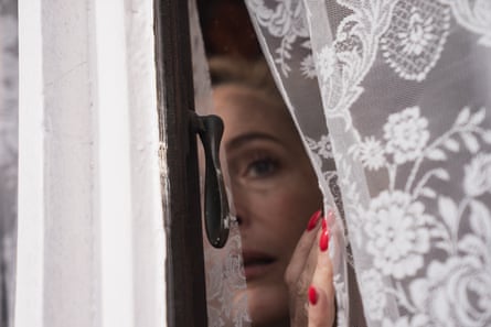 Drowning in loneliness and gin … Gillian Anderson as Gina Lavery.