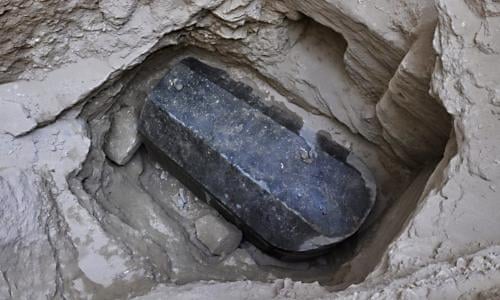 Archaeologists prepare to open huge granite sarcophagus in Egypt | Egypt | The Guardian