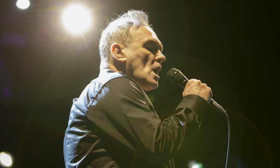 Morrissey performing at the Genting Arena, Birmingham, in February.