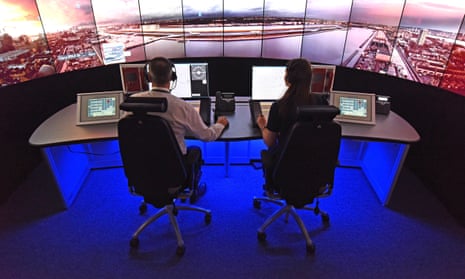 London City airport digital remote tower control room