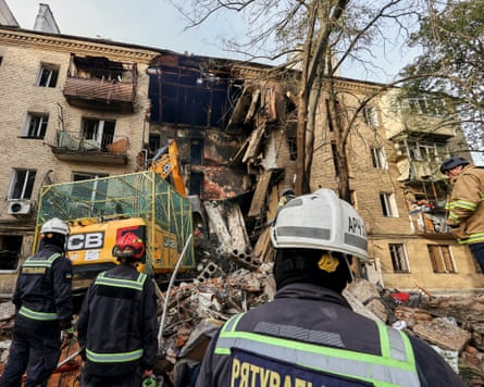 Workers at a residential building.