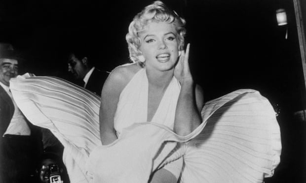Marilyn Monroe poses over the updraft of a New York subway grate while filming The Seven Year Itch