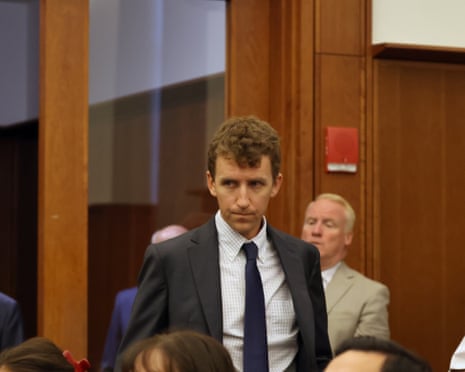 Patrick Clancy enters the courtroom during the murder trial of his ex-wife, Lindsay Clancy