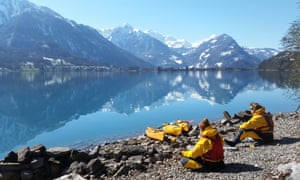 Winter kayaking 