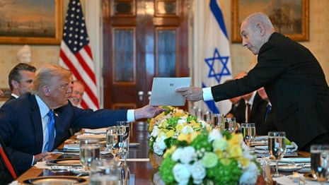 Netanyahu nominates Trump for Nobel peace prize, touts 'free choice' of Gaza relocation – video