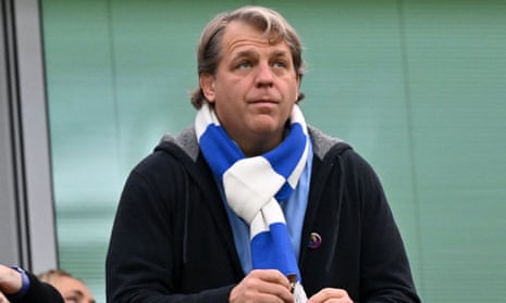 Todd Boehly watches Chelsea play Manchester United at Stamford Bridge