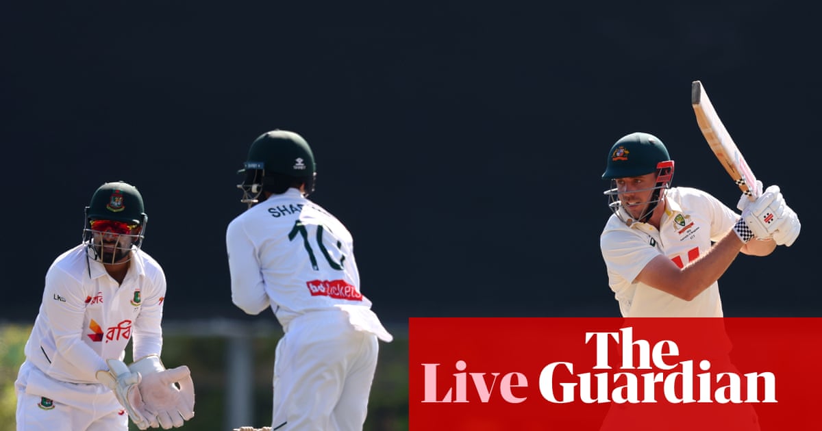 Australia v Bangladesh: first men’s Test, day four – live
