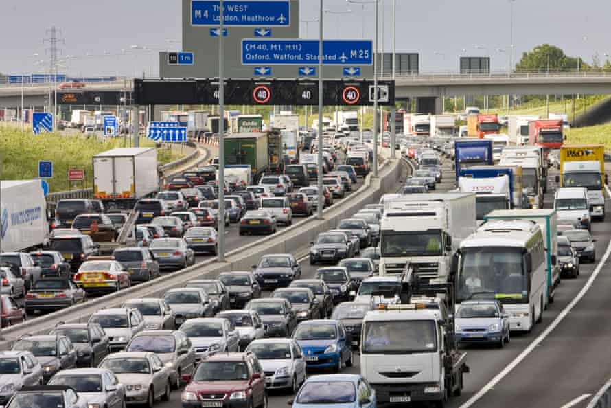 motorway traffic jam