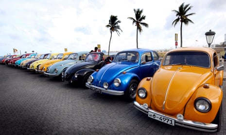 Classic by design … a Volkswagen Beetles rally in Sri Lanka.