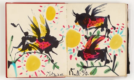 Picasso’s Leaping bulls 1950
