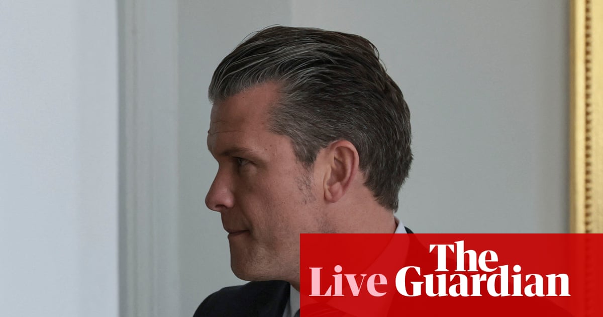 Hegseth orders US Navy secretary to investigate Arizona senator Mark Kelly for ‘potentially unlawful comments’ - live