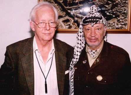 Hirst with Yasser Arafat