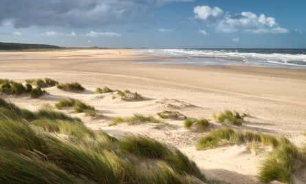 Sunny afternoon on the North Norfolk coast at Holkham BeachA bright and sunny afternoon amongst the sand dunes at the Holkham National Nature Reserve, voted best beach in the UK.