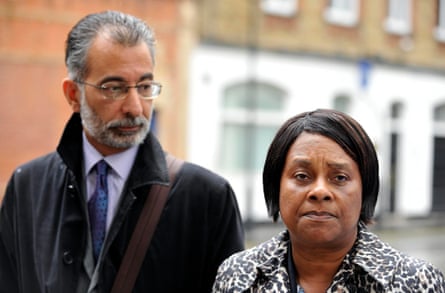 Doreen Lawrence with leading lawyer Imran Khan.