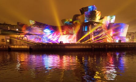 London-based artists 59 Productions have previously used Bilbao’s Guggenheim museum as its canvas.