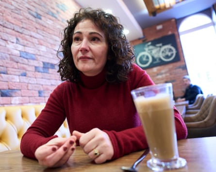 Angeliki Stogia with a latte