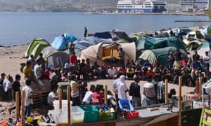 Thousand of migrants are still stranded on Greek islands.