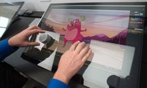 Microsoft Surface Studio in use