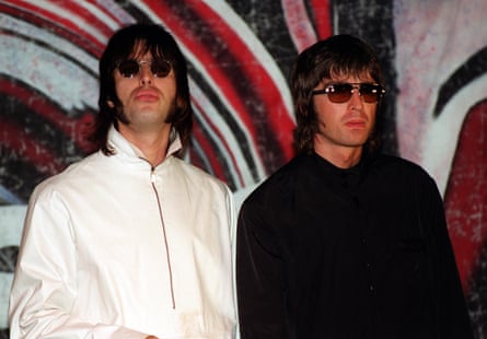 Liam and Noel Gallagher in 1999.