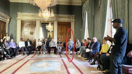 Marc Conway (circled) at Fishmongers’ Hall