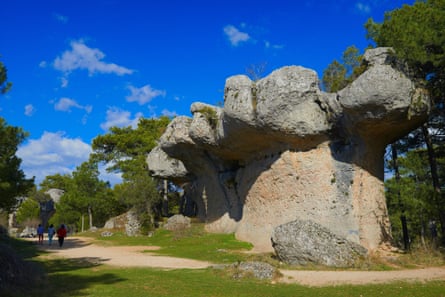 weird mushroom-shaped rock formations in spain
