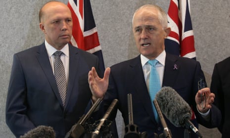 Peter Dutton and Malcolm Turnbull