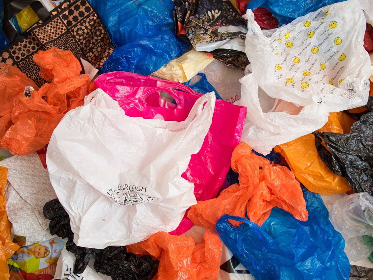 Use of plastic bags in England drops by 59% in a year