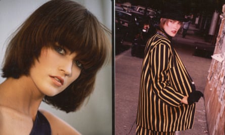 Emily Mott modelling in 1985.