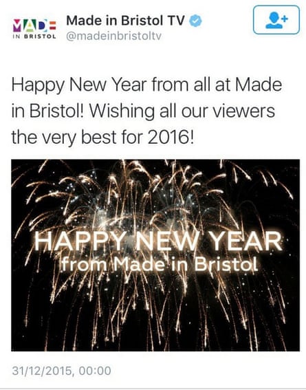 Made In Bristol TV gets a bit overexcited about 2016.