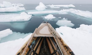 A traditional Arctic whaling vessel.