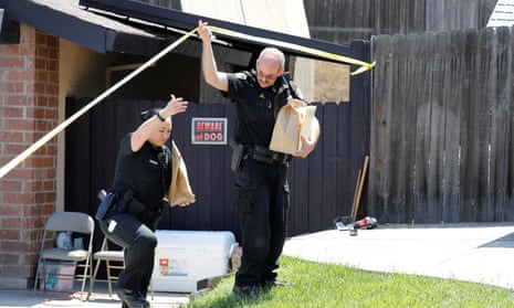 Police remove items from the home of Joseph James Deangelo, arrested in the Golden State Killer case.