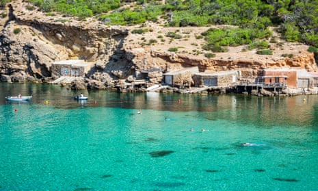 Cala Benirras and its bay, Ibiza.
