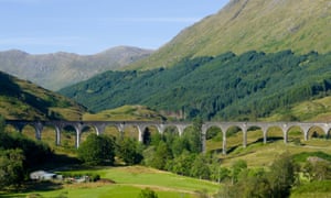 Glenfinnan Viaduct, West Highland Line, Glenfinnan, Lochaber, Inverness-shire, Highland, Scotland, UK.