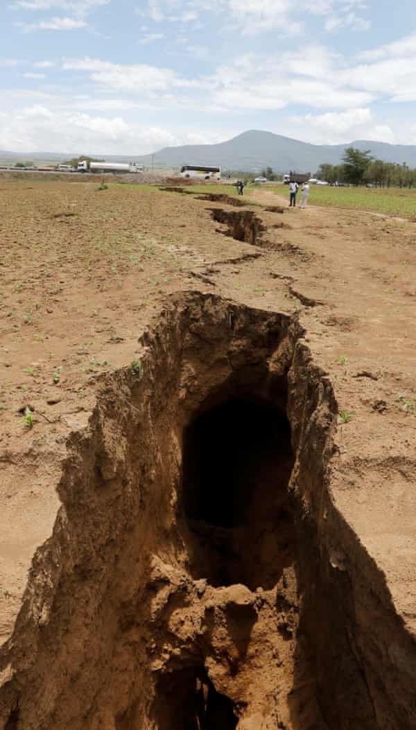 Africa is slowly splitting in two but this 'crack' in Kenya has