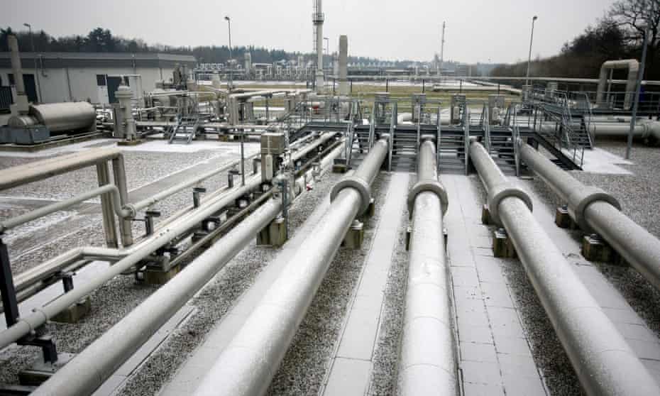 A gas storage facility near the northern German town of Rehden.