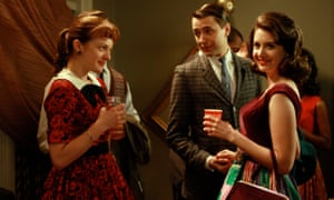 Elisabeth Moss, Vincent Kartheiser and Alison Brie, in a scene from Mad Men