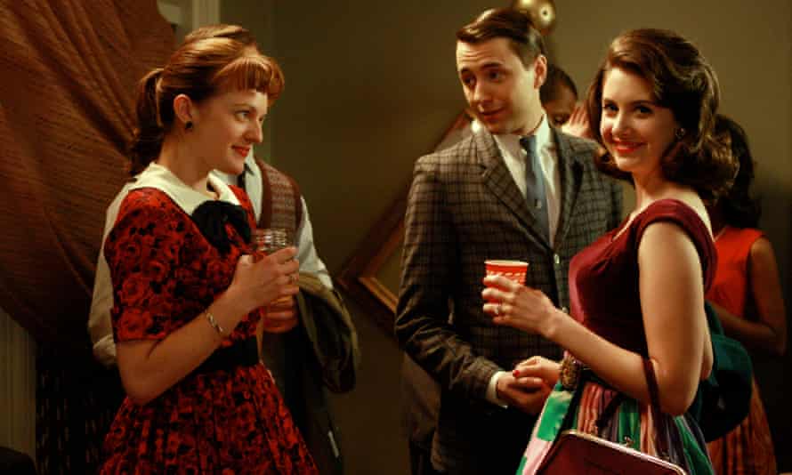 Elisabeth Moss, Vincent Kartheiser and Alison Brie, in a scene from Mad Men