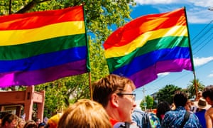 Some rainbow flags
