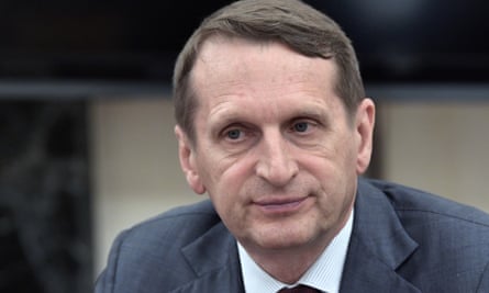 Sergei Naryshkin, head of Russia’s foreign intelligence chief.