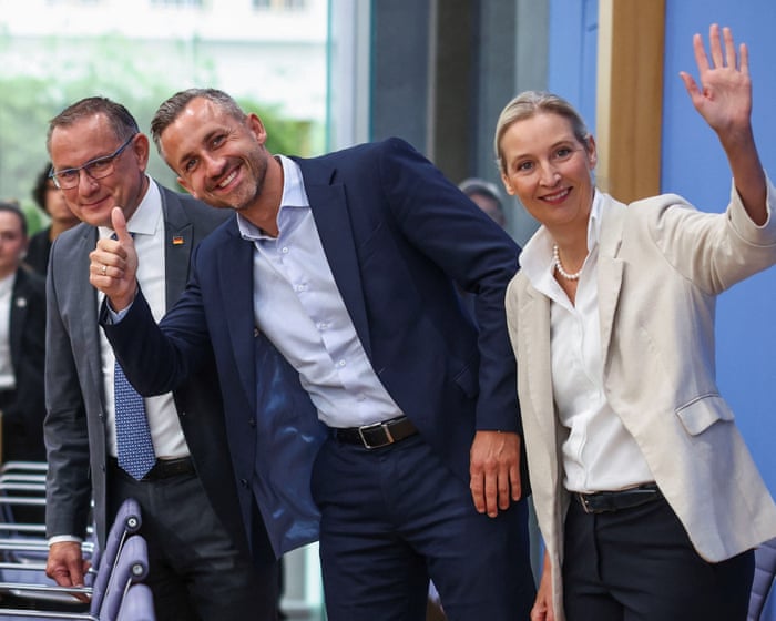 Far-right AfD celebrate ‘dream result’ in key German state as Merz reportedly holds crisis talks – Europe live