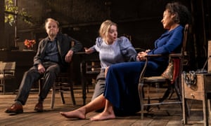 ‘Sonya’s basically a peasant’ … Wood with Toby Jones and Rosalind Eleazar in Uncle Vanya.