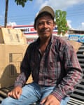 Jesús Canan, a member of the Central American migrant caravan, in the Mexican town of Huixtla.