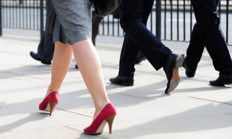 High-heel wearing should not be forced, study says - BBC News