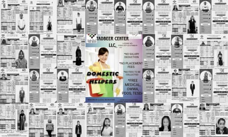Agency adverts for domestic workers show the women’s personal information alongside their photographs.