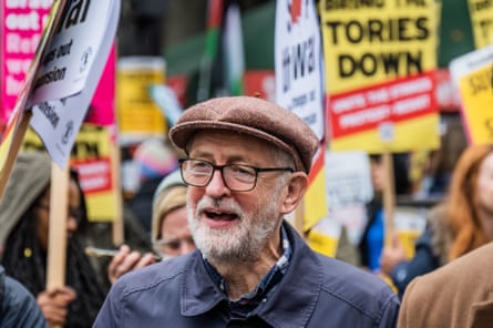 Corbyn at a march