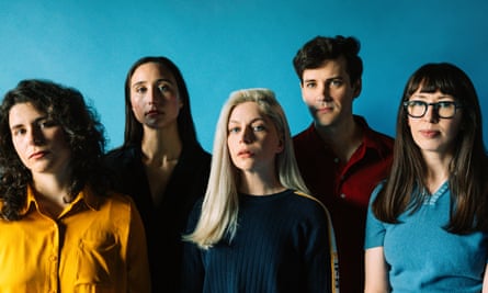 Five members of the Canadian band Alvvays.