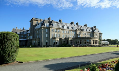 The main Gleneagles Hotel in Auchterarder, Perthshire, Scotland.